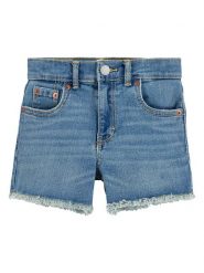 Levi's Kids Szorty dżinsowe w kolorze niebieskim rozmiar: 158. Niebieskie szorty Levi's Kids, z aplikacjami, ze skóry, klasyczne. Za 110.04 zł.