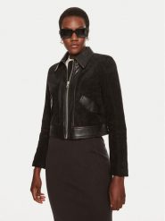 Sisley Kurtka z imitacji skóry 262TLN04J Czarny Regular Fit. Czarne kurtki Sisley, bez wzorów, ze skóry, bez kaptura. Za 479.99 zł.
