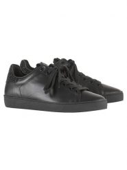 Högl Skórzane sneakersy "Glammy" w kolorze czarnym rozmiar: 42,5. Czarne trampki Högl, bez wzorów, bez zapięcia. Za 364.56 zł.