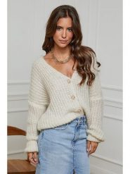 L'armoire de Suzette Kardigan w kolorze beżowym rozmiar: 38/40. Brązowe kardigany L'armoire de Suzette, l, bez wzorów, ze splotem. Za 104.99 zł.