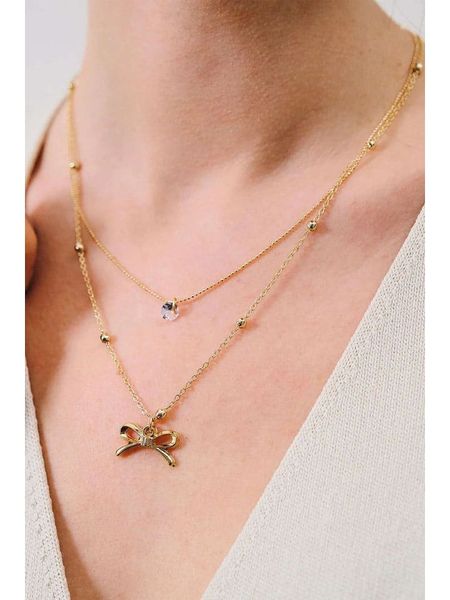 Heliophilia Naszyjnik z elementami ozdobnymi rozmiar: onesize. Naszyjniki Heliophilia, z cyrkonią, metalowe. Za 43.99 zł.