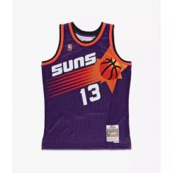 Koszulka NBA Phoenix Suns Steve Nash Swingman 1996/97. Bluzki Mitchell & Ness, bez wzorów, sportowe, bez kołnierzyka, bez ramiączek. W wyprzedaży za 421.50 zł.