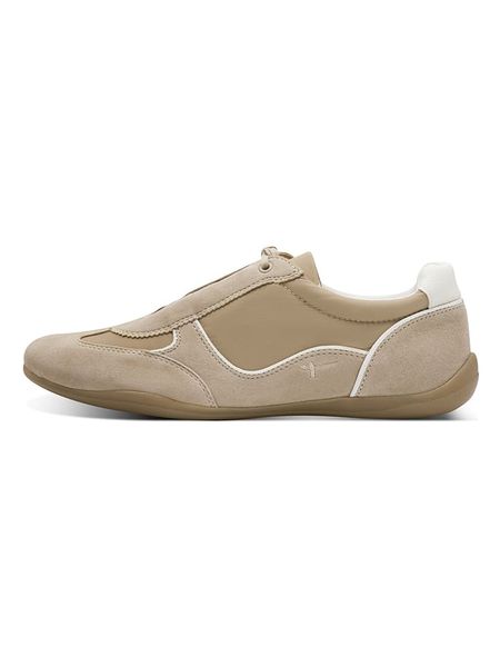 Tamaris Sneakersy w kolorze beżowym rozmiar: 41. Brązowe trampki Tamaris, bez wzorów, z materiału, bez zapięcia. Za 169.95 zł.