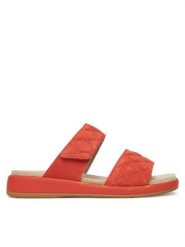Caprice Klapki 9-27204-44 Pomarańczowy. Brązowe klapki Caprice, bez wzorów, ze skóry, bez obcasa. Za 150.99 zł.