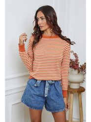 So Cachemire Sweter "Dweg" w kolorze beżowo-pomarańczowym rozmiar: XL. Pomarańczowe swetry So Cachemire, xl, bez wzorów, z kaszmiru, bez ramiączek. Za 187.99 zł.