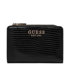 Mały Portfel Damski Guess. Czarne portfele Guess, z aplikacjami. Za 269.99 zł.