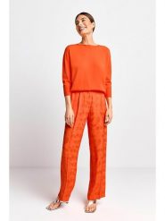 Rich & Royal Sweter w kolorze pomarańczowym rozmiar: XS. Pomarańczowe swetry Rich & Royal, xs, bez wzorów, ze splotem, bez ramiączek. Za 170.87 zł.