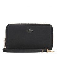 Charm Portfel "Birmingham" w kolorze czarnym - 18 x 10 x 2,5 cm rozmiar: onesize. Czarne portfele Charm, bez wzorów, z materiału. Za 87.40 zł.