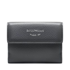 Mały Portfel Damski Emporio Armani. Niebieskie portfele Emporio Armani, bez wzorów. Za 599.99 zł.