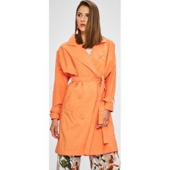 Trendyol - Trencz. Brązowe płaszcze Trendyol, s, bez wzorów, z materiału, bez kaptura. W wyprzedaży za 119.90 zł.