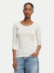 BOSS Bluzka Edeline 50566005 Kremowy Regular Fit. Białe bluzki Boss, xs, bez wzorów, z bawełny, bez kołnierzyka, bez ramiączek. Za 299.99 zł.