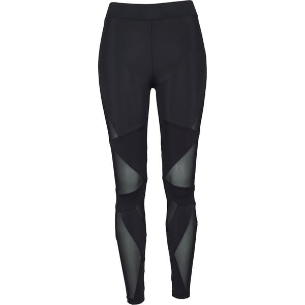 Legginsy damskie Urban Classic mesh triangle GT. Czarne legginsy Urban Classics, bez wzorów, z meshu. Za 148.00 zł.