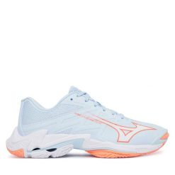 Buty halowe Mizuno. Niebieskie obuwie sportowe Mizuno, bez zapięcia, mizuno wave. Za 689.99 zł.