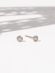 CARATELLI Złote kolczyki-wkrętki "Idylle" z diamentami rozmiar: onesize. Żółte kolczyki CARATELLI, z diamentem, złote. Za 869.99 zł.