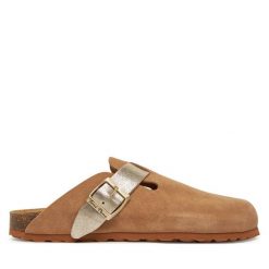 Klapki Toni Pons. Brązowe klapki Toni Pons, bez wzorów, bez obcasa. Za 279.99 zł.