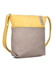 Zwei Torebka w kolorze żółto-szarym - 29 x 27 x 8 cm rozmiar: onesize. Szare torby na ramię Zwei, bez wzorów, z materiału, na ramię, bez dodatków. Za 172.45 zł.