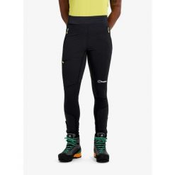 Spodnie softshell damskie Berghaus MTN Guide Alpine Legging. Czarne spodnie narciarskie Berghaus, bez wzorów, z softshellu, trekkingowe. Za 471.89 zł.