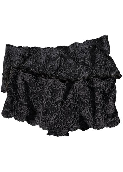 Figi z koronki (2 pary). Czarne figi bonprix, bez wzorów, z koronki. Za 37.98 zł.