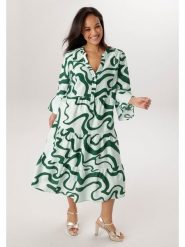 Aniston Sukienka w kolorze miętowo-ciemnozielonym rozmiar: 48. Zielone sukienki Aniston, bez wzorów, bez kołnierzyka, bez ramiączek, midi. Za 252.99 zł.