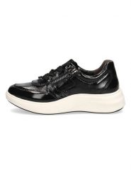 Caprice Skórzane sneakersy "Nelly" w kolorze czarnym rozmiar: 40. Czarne trampki Caprice, bez wzorów, ze skóry, bez zapięcia. Za 135.49 zł.