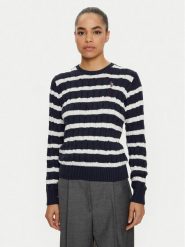 U.S. Polo Assn. Sweter WUP0726 Granatowy Regular Fit. Niebieskie swetry U.S. Polo Assn., s, bez wzorów, z bawełny, bez ramiączek. Za 159.99 zł.