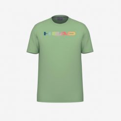 RAINBOW T-Shirt Junior. Zielone koszulki sportowe Head, bez wzorów, bez ramiączek, tenisowe. Za 120.00 zł.
