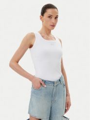 PINKO Top 100807 A2OF Z04 Biały Regular Fit. Białe topy Pinko, s, bez wzorów, z bawełny, bez kołnierzyka, bez ramiączek. Za 299.99 zł.