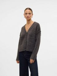 Vero Moda Kardigan w kolorze antracytowym rozmiar: M. Czarne kardigany Vero Moda, m, bez wzorów, z wełny. Za 112.45 zł.