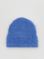 Czapka beanie - niebieski. Niebieskie czapki Reserved, bez wzorów. Za 59.99 zł.