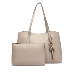 Torebka Guess. Brązowe shopper Guess, z aplikacjami, bez dodatków. Za 634.99 zł.