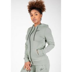 Bluza fitness damska Gorilla Wear Pixley Zipped Hoodie. Zielone bluzy GORILLA WEAR, xs, bez wzorów, bez kaptura. Za 239.00 zł.