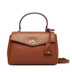Torebka LAUREN RALPH LAUREN. Brązowe torebki klasyczne Lauren Ralph Lauren, bez wzorów, bez dodatków. Za 1,799.00 zł.