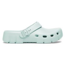 BIRKENSTOCK Birki Flow EVA Surf Green Klapki unisex. Zielone klapki Birkenstock, bez wzorów, bez obcasa. Za 199.99 zł.