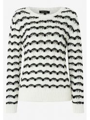 More & More Sweter w kolorze biało-czarnym rozmiar: 38. Białe swetry More & More, bez wzorów, z bawełny, bez ramiączek. Za 136.45 zł.