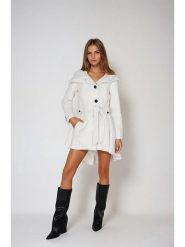 Steve Madden Płaszcz przejściowy w kolorze białym rozmiar: L. Białe płaszcze Steve Madden, l, bez wzorów, z tkaniny, bez kaptura. Za 260.99 zł.