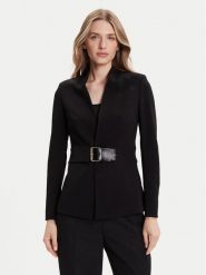 Rinascimento Marynarka CFC0126214003 Czarny Slim Fit. Czarne marynarki i żakiety Rinascimento, xs, bez wzorów, z syntetyku. Za 669.99 zł.
