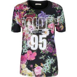T-shirt Gaudi Jeans. T-shirty Gaudi, bez wzorów, z jeansu, bez kołnierzyka, bez ramiączek. Za 79.00 zł.