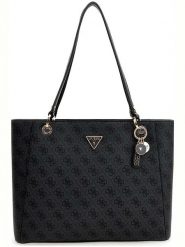 Guess Torebka w kolorze czarnym - 37 x 26 x 9,5 cm rozmiar: onesize. Czarne torby na ramię Guess, z aplikacjami, z materiału, na ramię, bez dodatków. Za 503.95 zł.