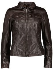 7eleven Skórzana kurtka "Peru" w kolorze ciemnobrązowym rozmiar: 50. Brązowe kurtki 7eleven, bez wzorów, ze skóry, bez kaptura. Za 303.06 zł.