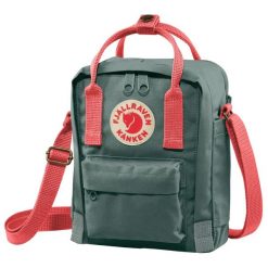 Saszetka Fjallraven Kanken Sling - frost green/peach pink. Zielone torby na ramię Fjällräven, bez wzorów, klasyczne, na ramię, bez dodatków. Za 359.99 zł.