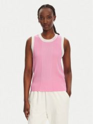 Liu Jo Sport Sweter TA5092 MS022 Różowy Regular Fit. Czerwone swetry Liu Jo Sport, xl, bez wzorów, z syntetyku, bez ramiączek. Za 399.99 zł.