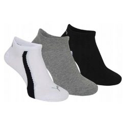 Skarpety Lifestylowe Unisex Dla Dorosłych (zestaw 3 Sztuk). Białe skarpety Puma, bez wzorów. Za 55.99 zł.