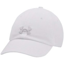 Czapka z daszkiem damska Under Armour Blitzing Adj OSFM. Białe czapki Under Armour, bez wzorów. Za 79.00 zł.