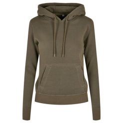 Ekologiczna Bluza Damska. Zielone bluzy BUILD YOUR BRAND, xl, bez wzorów, bez kaptura. Za 206.99 zł.