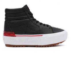 Buty do chodzenia damskie Vans UA SK8HI Stacked. Czarne trampki Vans, bez wzorów, z materiału, za kostkę, bez zapięcia. Za 627.00 zł.