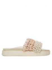 Inuikii Klapki Loose Knitted 70104-110 Beżowy. Brązowe klapki Inuikii, bez wzorów, z materiału, bez obcasa. Za 689.99 zł.