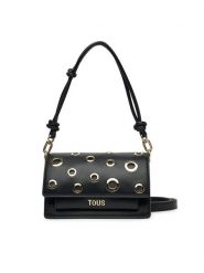 TOUS Torebka Audree Eyelets 2002202951 Czarny. Czarne torebki klasyczne Tous, bez wzorów, ze skóry, bez dodatków. Za 659.99 zł.