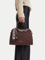 Nine West Torebka CEO-HELLESA-LDA9422 Brązowy ciemny. Brązowe torebki klasyczne Nine West, bez wzorów, ze skóry, bez dodatków. Za 279.99 zł.