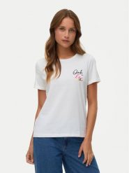 Vero Moda T-Shirt Ikami 10340181 Biały Regular Fit. Białe t-shirty Vero Moda, xs, bez wzorów, z bawełny, bez kołnierzyka, bez ramiączek. Za 69.99 zł.
