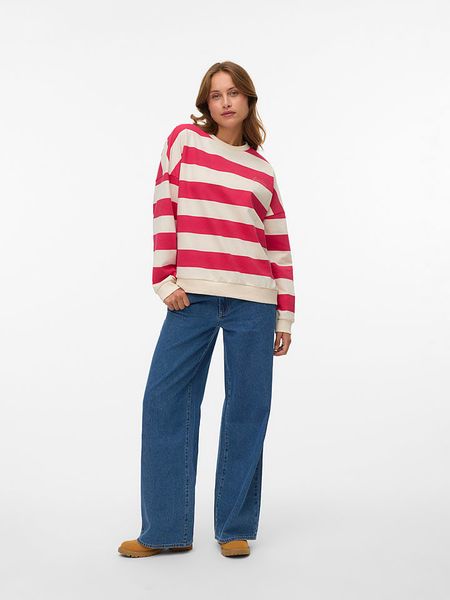 Vero Moda Bluza w kolorze czerwono-kremowym rozmiar: M. Czerwone bluzy Vero Moda, m, bez wzorów, bez kaptura. Za 106.87 zł.